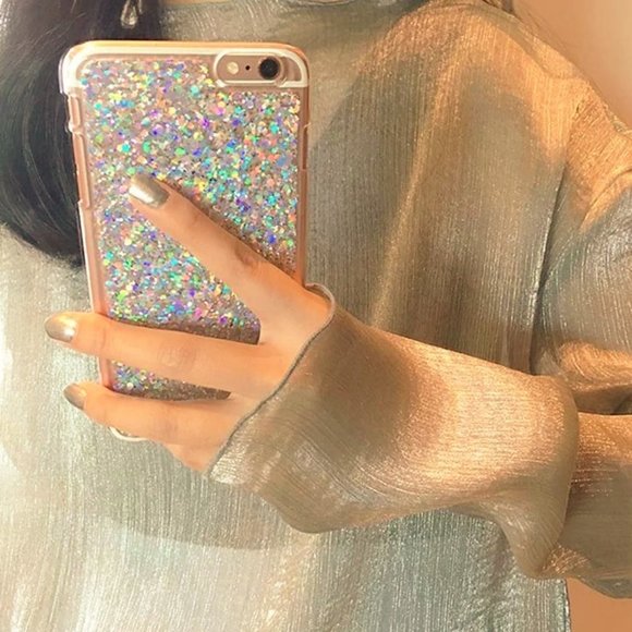 NWT TWO Apple iPhone 7 8 plus case cover PINK animal glitter leopard cheetah LOT - Picture 12 of 15